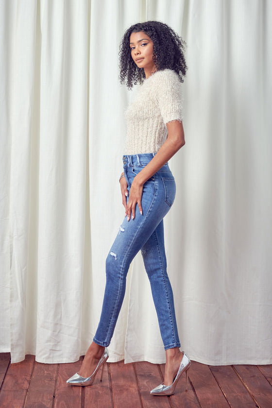 Silvana High Rise Super Skinny Jeans - Official Kancan USA