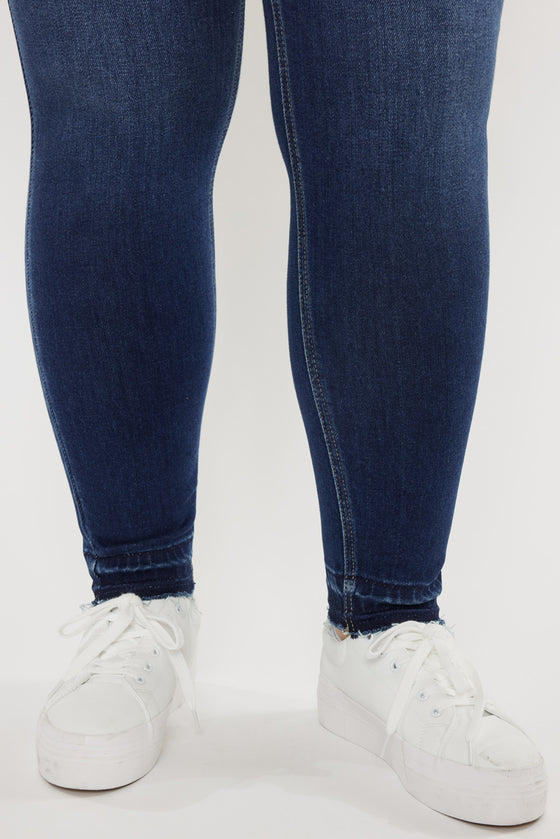 Zoe High Rise Ankle Skinny Jeans (Plus Size) - Official Kancan USA