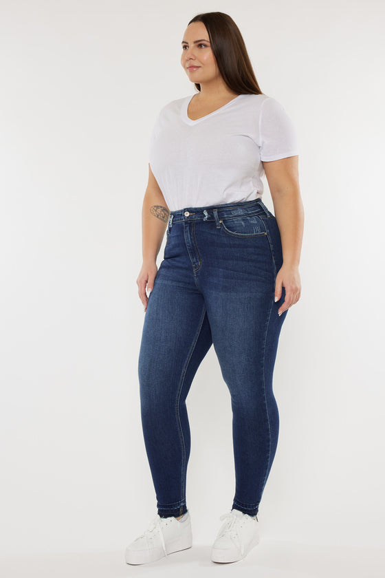 Zoe High Rise Ankle Skinny Jeans (Plus Size) - Official Kancan USA
