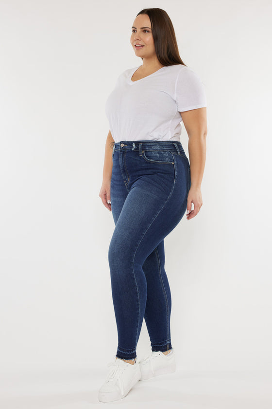 Zoe High Rise Ankle Skinny Jeans (Plus Size) - Official Kancan USA