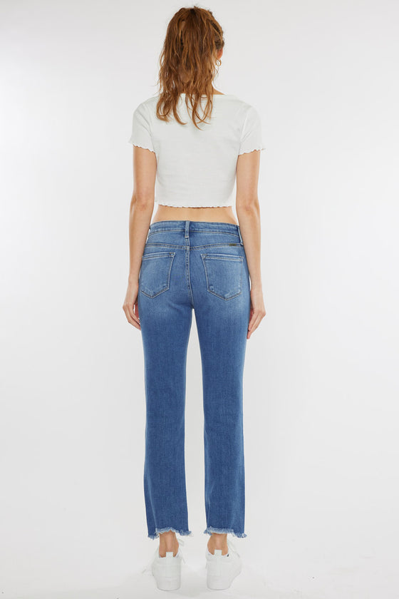 Danielle High Rise Straight Fit Jeans - Official Kancan USA