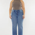 Cassiel High Rise Slim Wide Leg Jeans (Plus Size) - Official Kancan USA