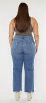 Cassiel High Rise Slim Wide Leg Jeans (Plus Size) - Official Kancan USA