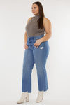 Cassiel High Rise Slim Wide Leg Jeans (Plus Size) - Official Kancan USA