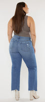 Cassiel High Rise Slim Wide Leg Jeans (Plus Size) - Official Kancan USA
