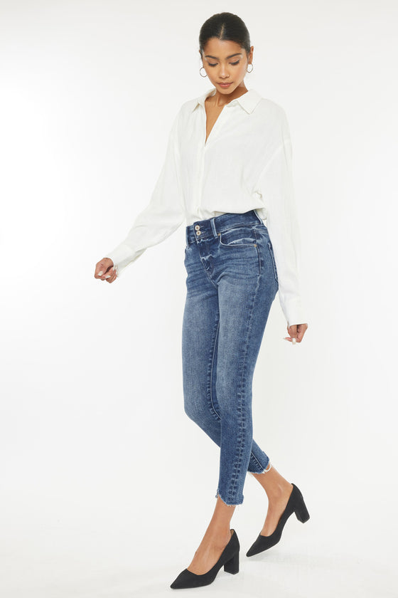 Torrance High Rise Ankle Skinny Jeans - Official Kancan USA