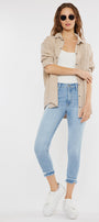 Thomasin High Rise Cropped Skinny Jeans - Official Kancan USA