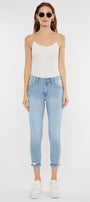 Thomasin High Rise Cropped Skinny Jeans - Official Kancan USA
