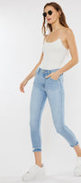 Thomasin High Rise Cropped Skinny Jeans - Official Kancan USA