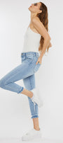 Thomasin High Rise Cropped Skinny Jeans - Official Kancan USA