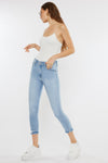 Thomasin High Rise Cropped Skinny Jeans - Official Kancan USA