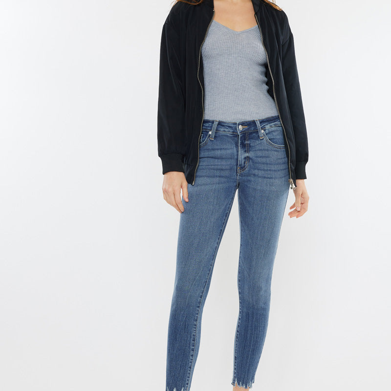 Maribelle Mid Rise Ankle Skinny Jeans - Official Kancan USA