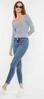 Maribelle Mid Rise Ankle Skinny Jeans - Official Kancan USA