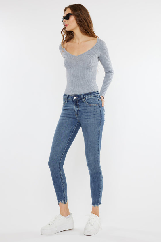 Maribelle Mid Rise Ankle Skinny Jeans - Official Kancan USA
