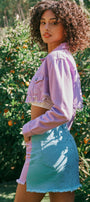 Paradise Color Block Mini Skirt - Official Kancan USA