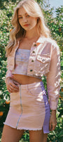 Paradise Color Block Mini Skirt - Official Kancan USA