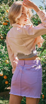 Paradise Color Block Mini Skirt - Official Kancan USA