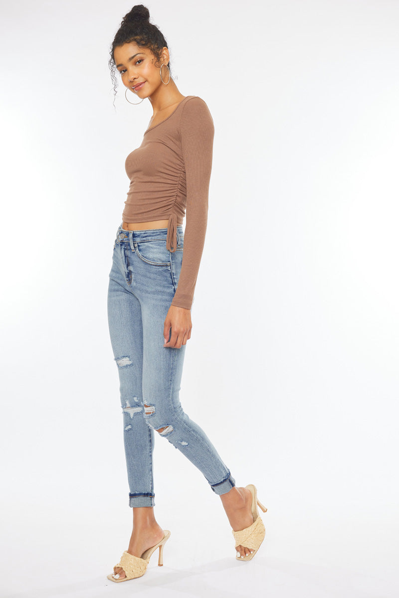 Keigan High Rise Ankle Skinny - Official Kancan USA