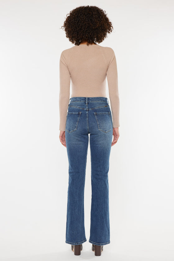 Zina High Rise Vintage Bootcut Jeans - Official Kancan USA