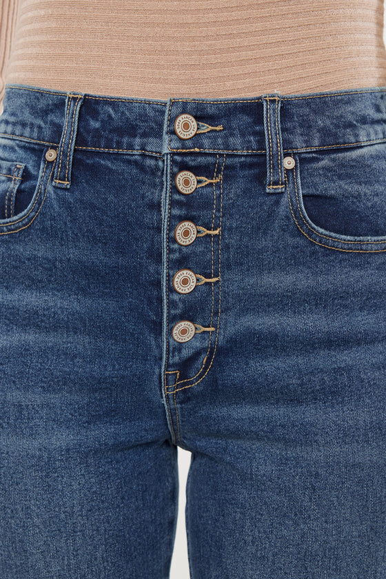 Zina High Rise Vintage Bootcut Jeans - Official Kancan USA