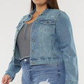 Aria Classic Trucker Denim Jacket (Plus Size) - Official Kancan USA