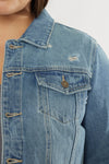 Aria Classic Trucker Denim Jacket (Plus Size) - Official Kancan USA