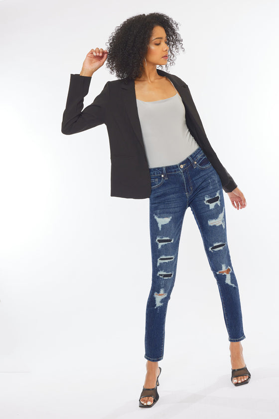 Tobie Mid Rise Super Skinny Jeans - Official Kancan USA