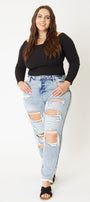 Juliet High Rise Mom Jeans - Plus - Official Kancan USA