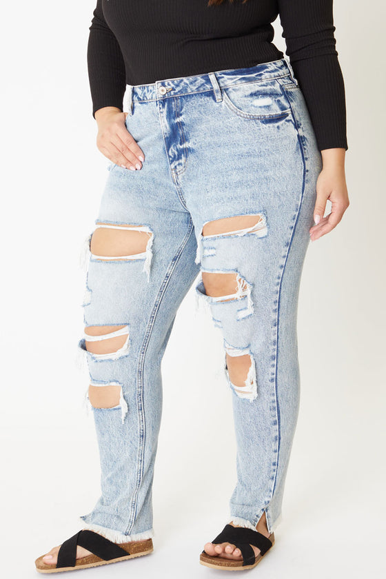 Juliet High Rise Mom Jeans - Plus - Official Kancan USA