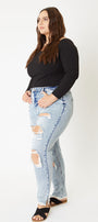 Juliet High Rise Mom Jeans - Plus - Official Kancan USA