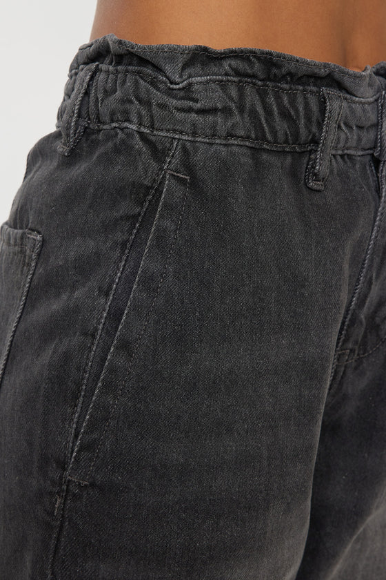 Kastel Ultra High Rise Paperbag Mom Jeans - Official Kancan USA