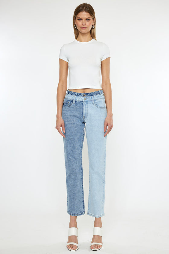 Pearl  High Rise Straight Jeans - Official Kancan USA