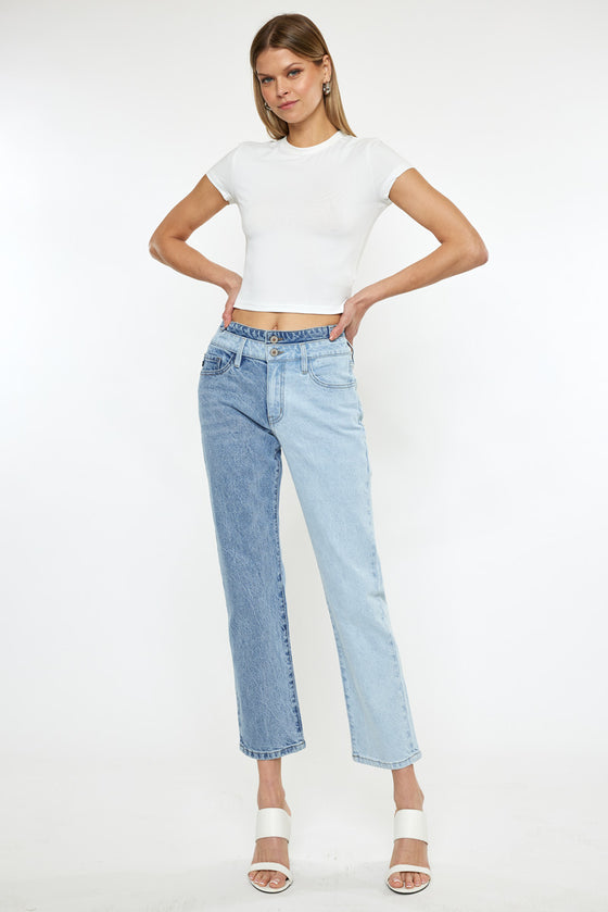 Pearl  High Rise Straight Jeans - Official Kancan USA