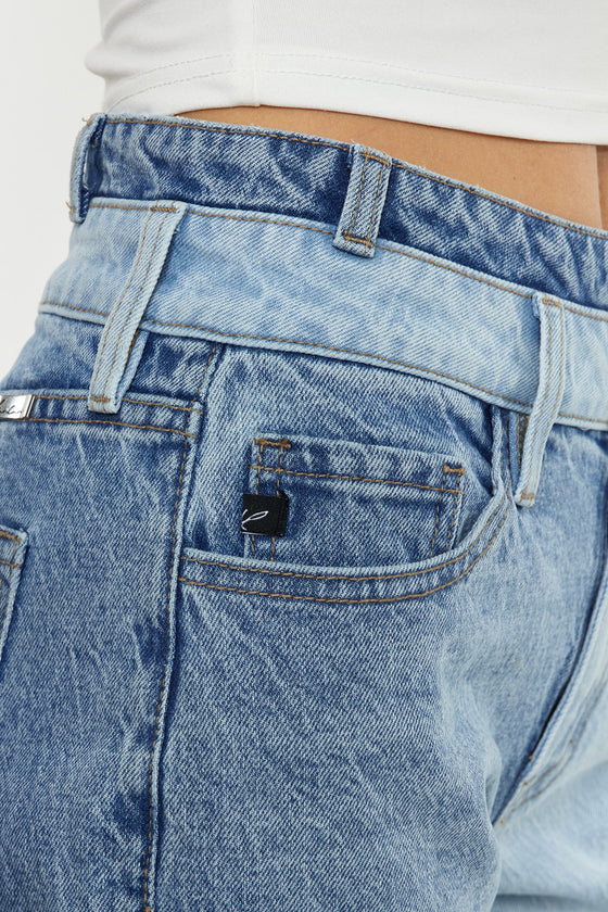 Pearl  High Rise Straight Jeans - Official Kancan USA