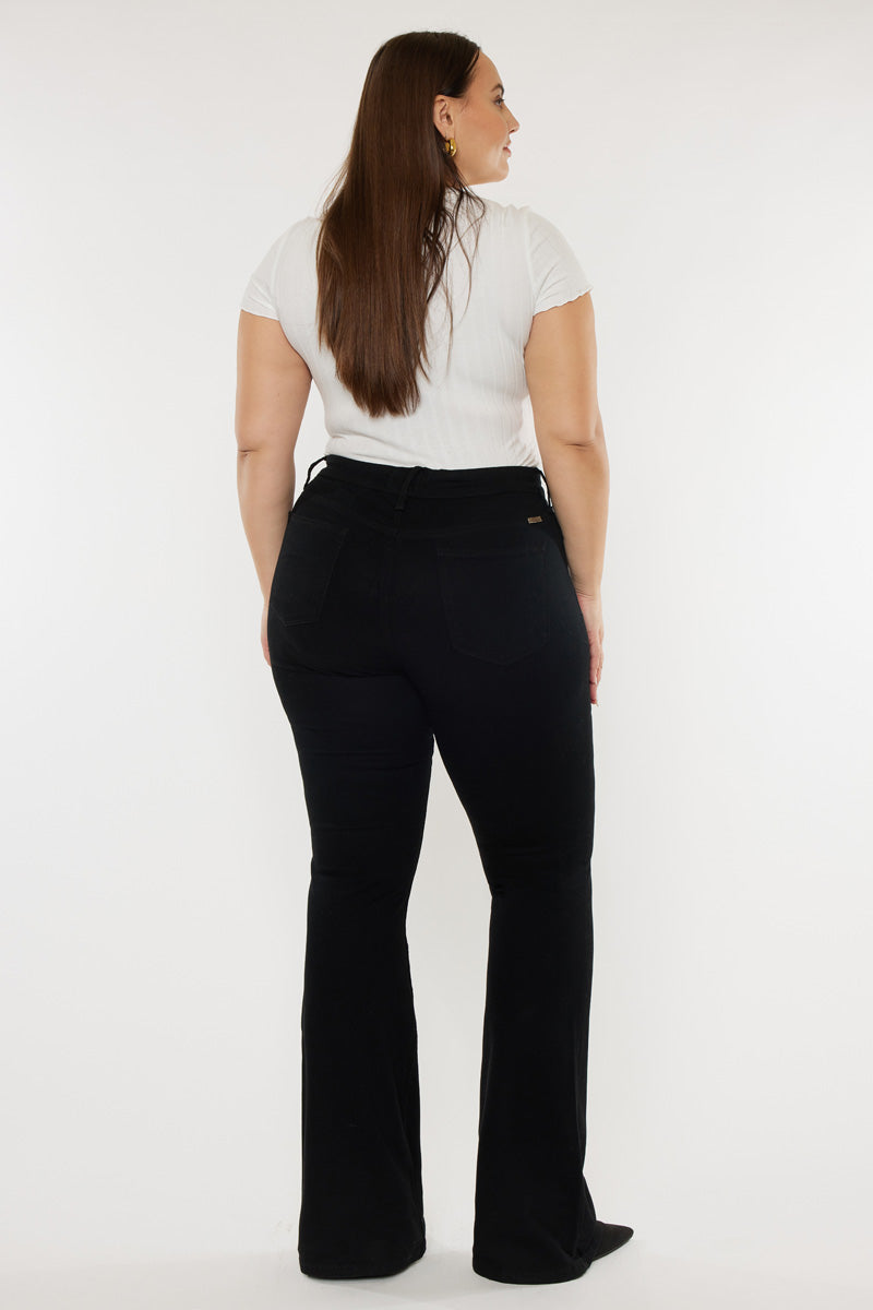 Gabriel Mid Rise Flare Jeans (Plus Size) – Official Kancan USA