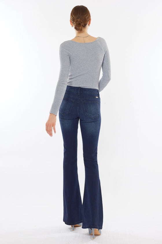 Trisha Mid Rise Classic Flare Jeans - Official Kancan USA