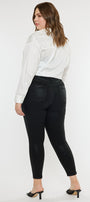 Teresa High Rise Coated Super Skinny Jeans - Plus - Official Kancan USA