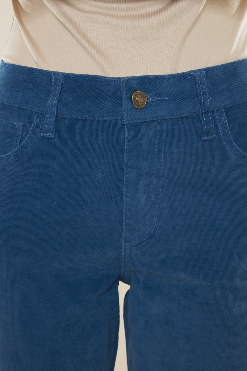 Leah High Rise Mom Fit Corduroy Pants - Official Kancan USA