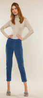 Leah High Rise Mom Fit Corduroy Pants - Official Kancan USA