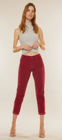 Leah High Rise Mom Fit Corduroy Pants - Official Kancan USA