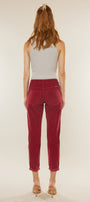 Leah High Rise Mom Fit Corduroy Pants - Official Kancan USA