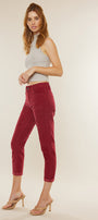 Leah High Rise Mom Fit Corduroy Pants - Official Kancan USA