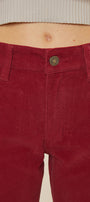 Leah High Rise Mom Fit Corduroy Pants - Official Kancan USA