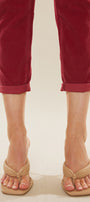 Leah High Rise Mom Fit Corduroy Pants - Official Kancan USA