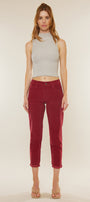 Leah High Rise Mom Fit Corduroy Pants - Official Kancan USA