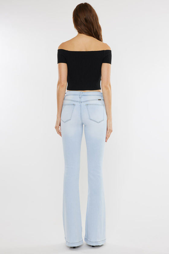 Harlowe Mid Rise Flare Jeans - Official Kancan USA