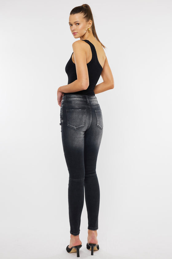 Peyton Mid Rise Moto Super Skinny Jeans - Official Kancan USA