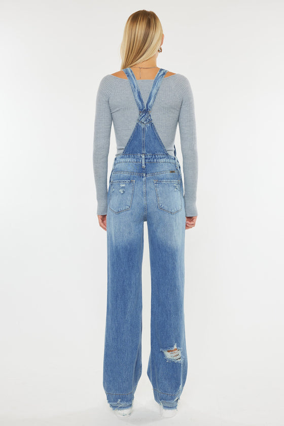 Malibu High Rise Wide Leg Overalls - Official Kancan USA