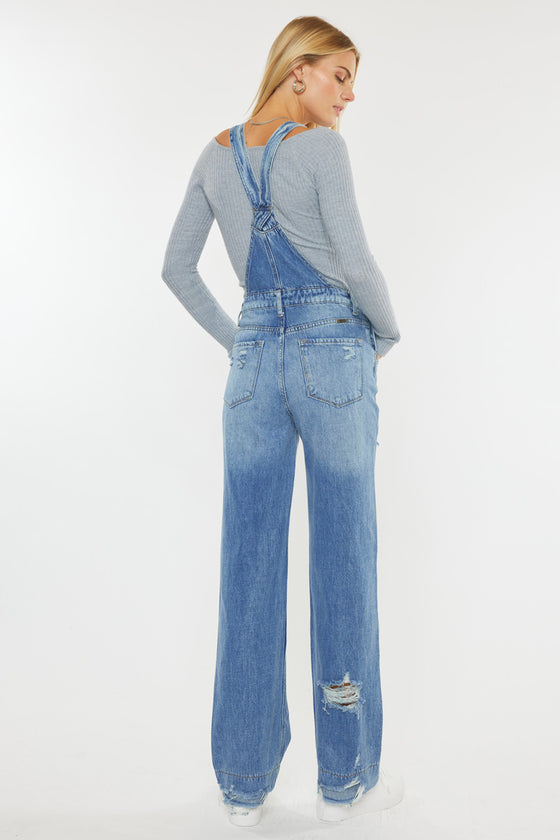 Malibu High Rise Wide Leg Overalls - Official Kancan USA