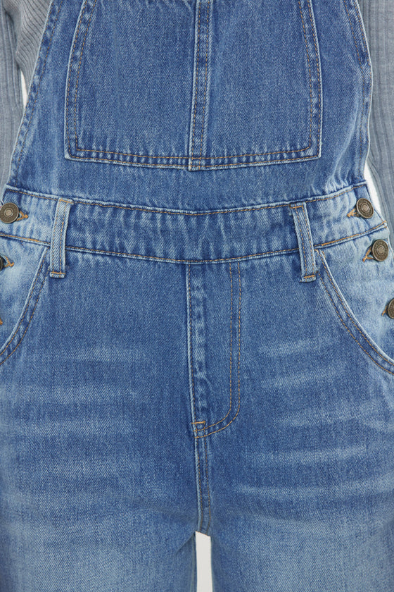 Malibu High Rise Wide Leg Overalls - Official Kancan USA